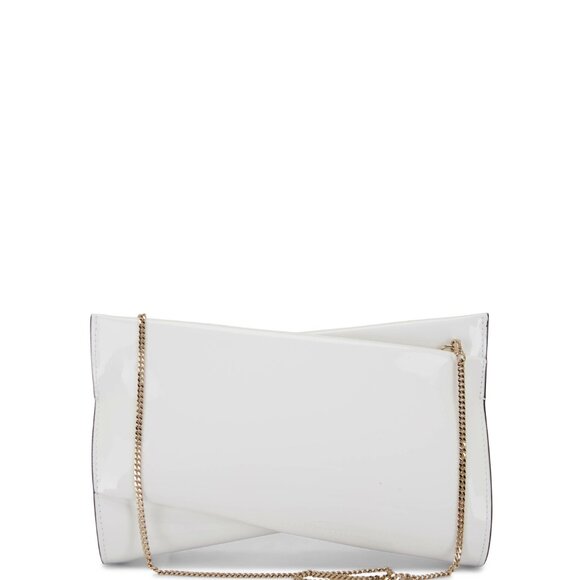 Christian Louboutin Small Loubitwist Patent Leather Clutch-On-Chain - Picture 1 of 6